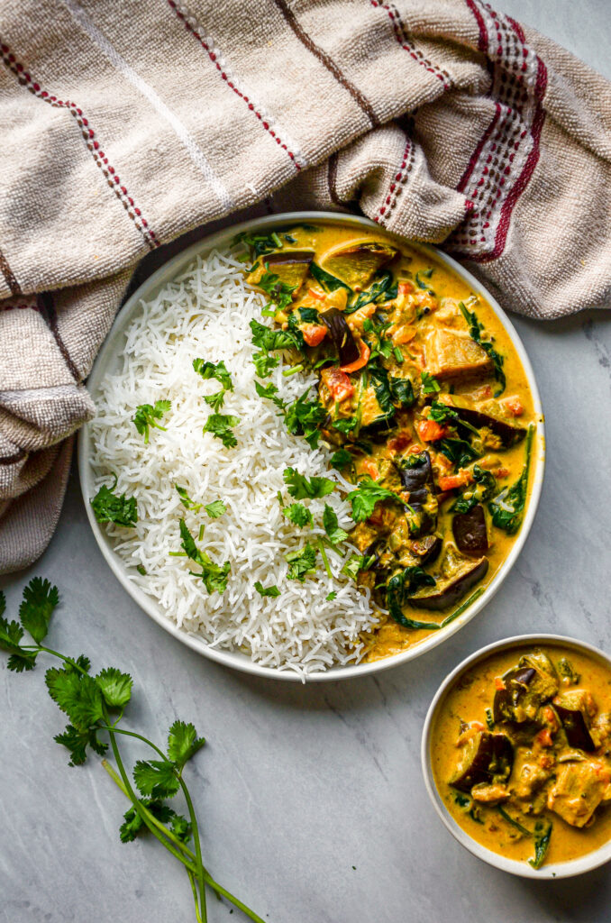 Cardamom-Spiced Eggplant Curry - Upbeet Anisha