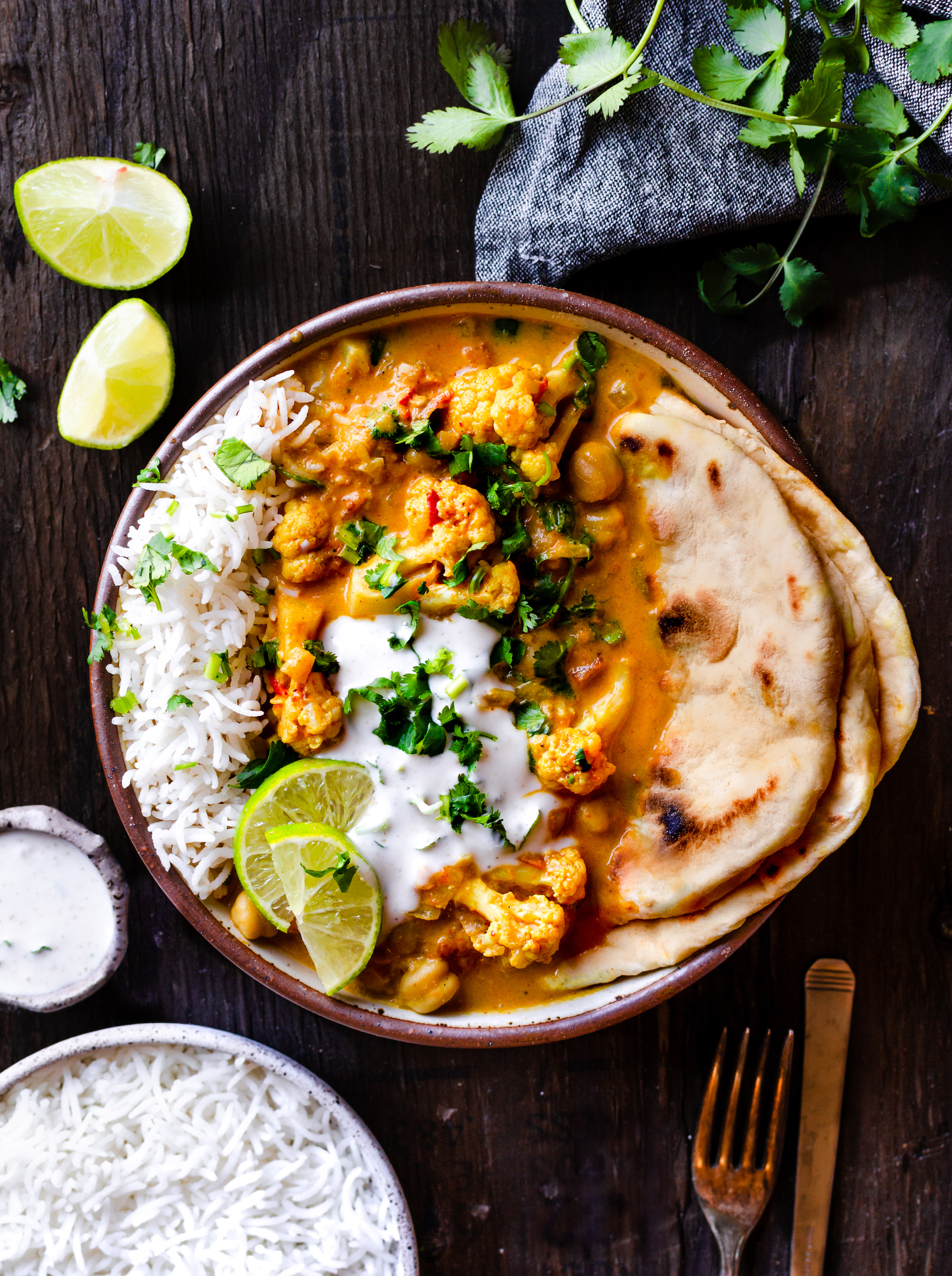 Cauliflower Chickpea Curry - Upbeet Anisha